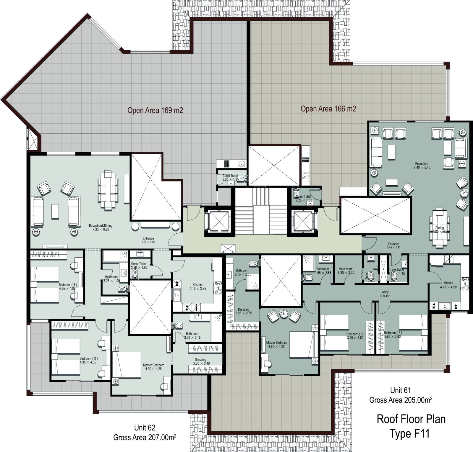 Floor plan for apartment at Ninety Avenue