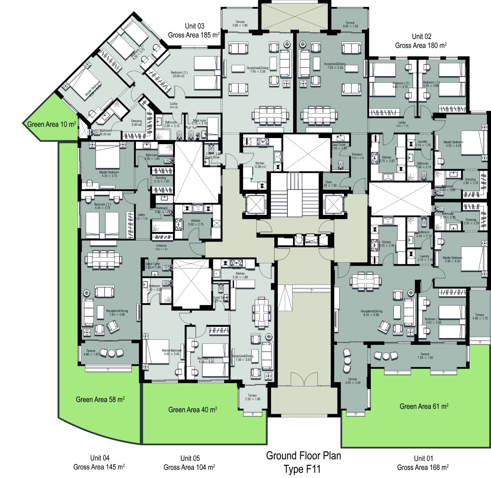 Floor plan for apartment at Ninety Avenue