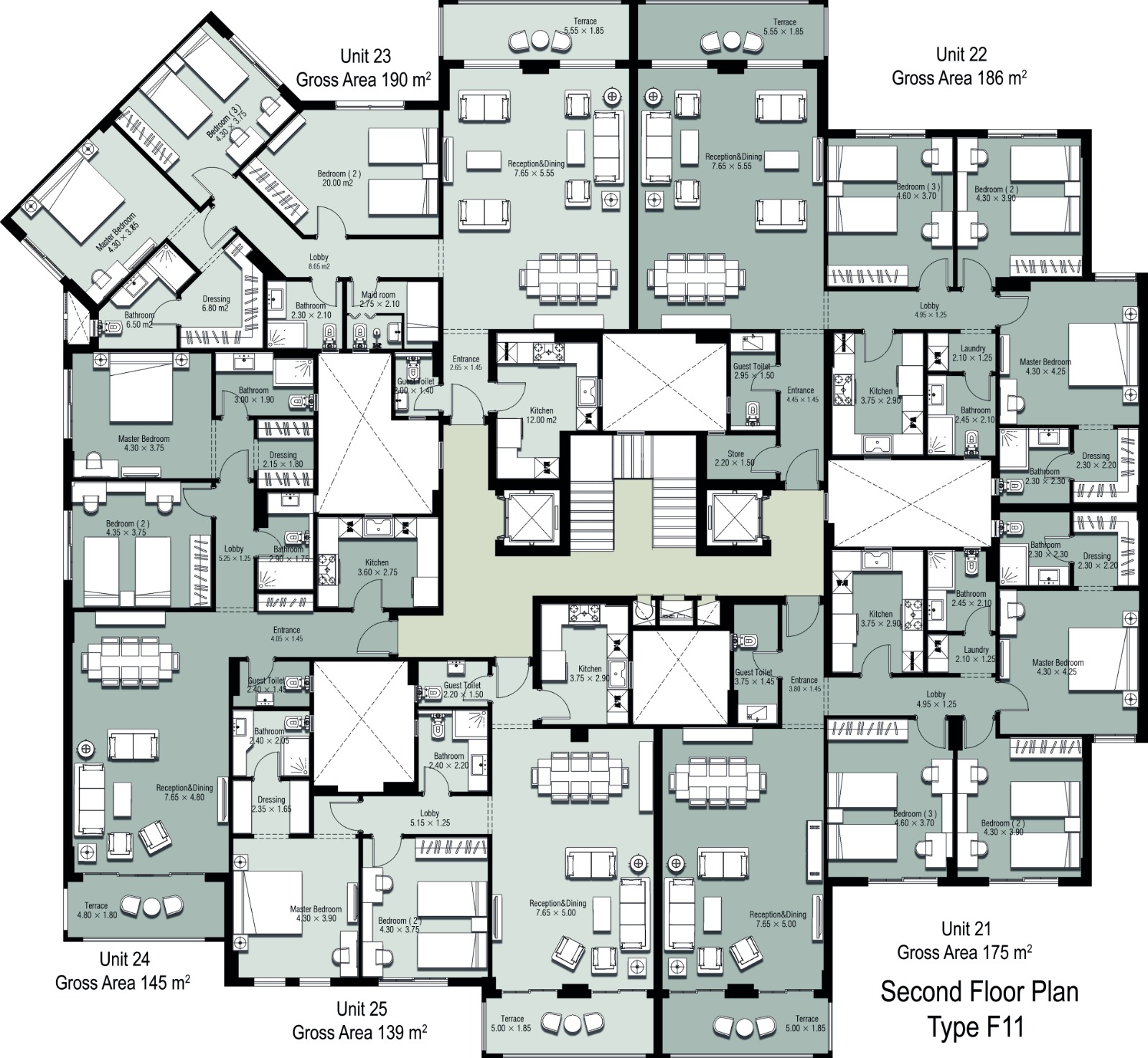 Floor plan for apartment at Ninety Avenue