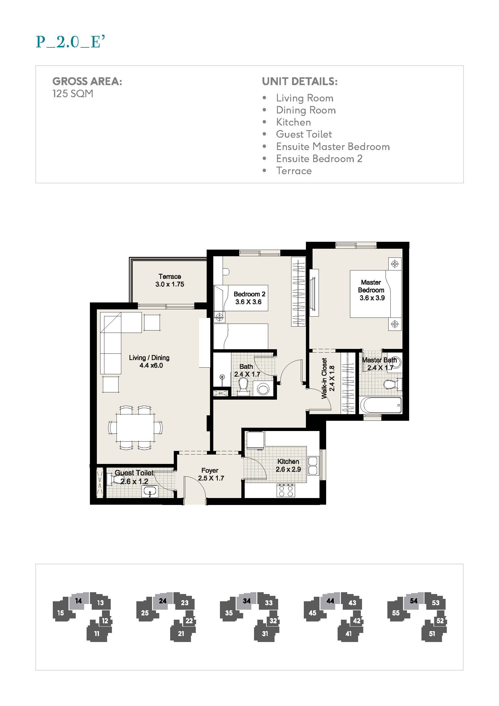 Floor plan for apartment at DISTRICT 5