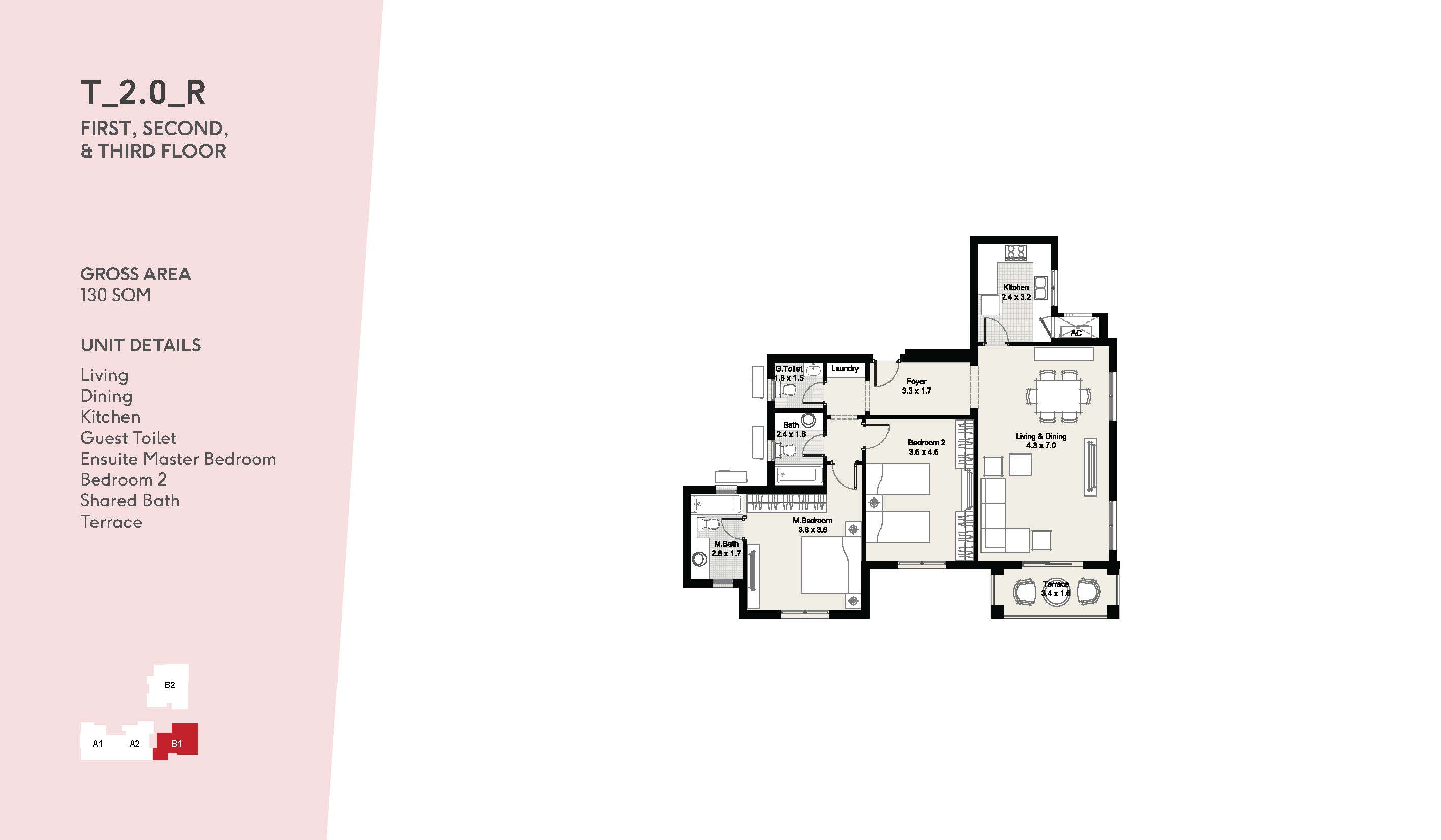 Floor plan for apartment at DISTRICT 5