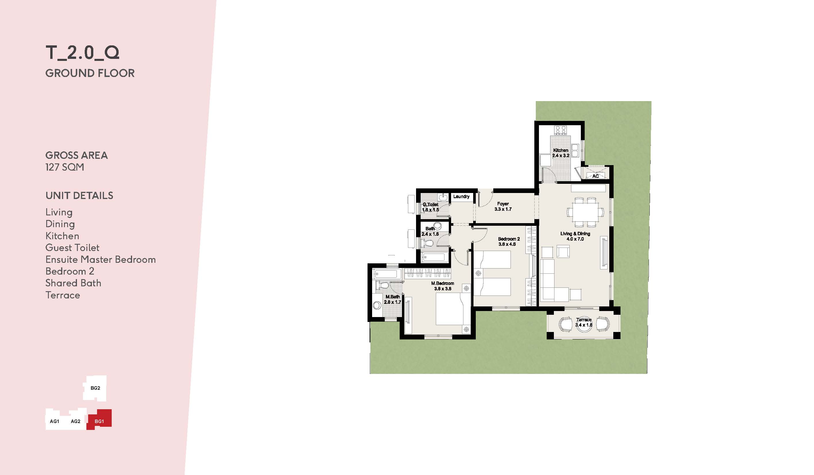 Floor plan for apartment at DISTRICT 5
