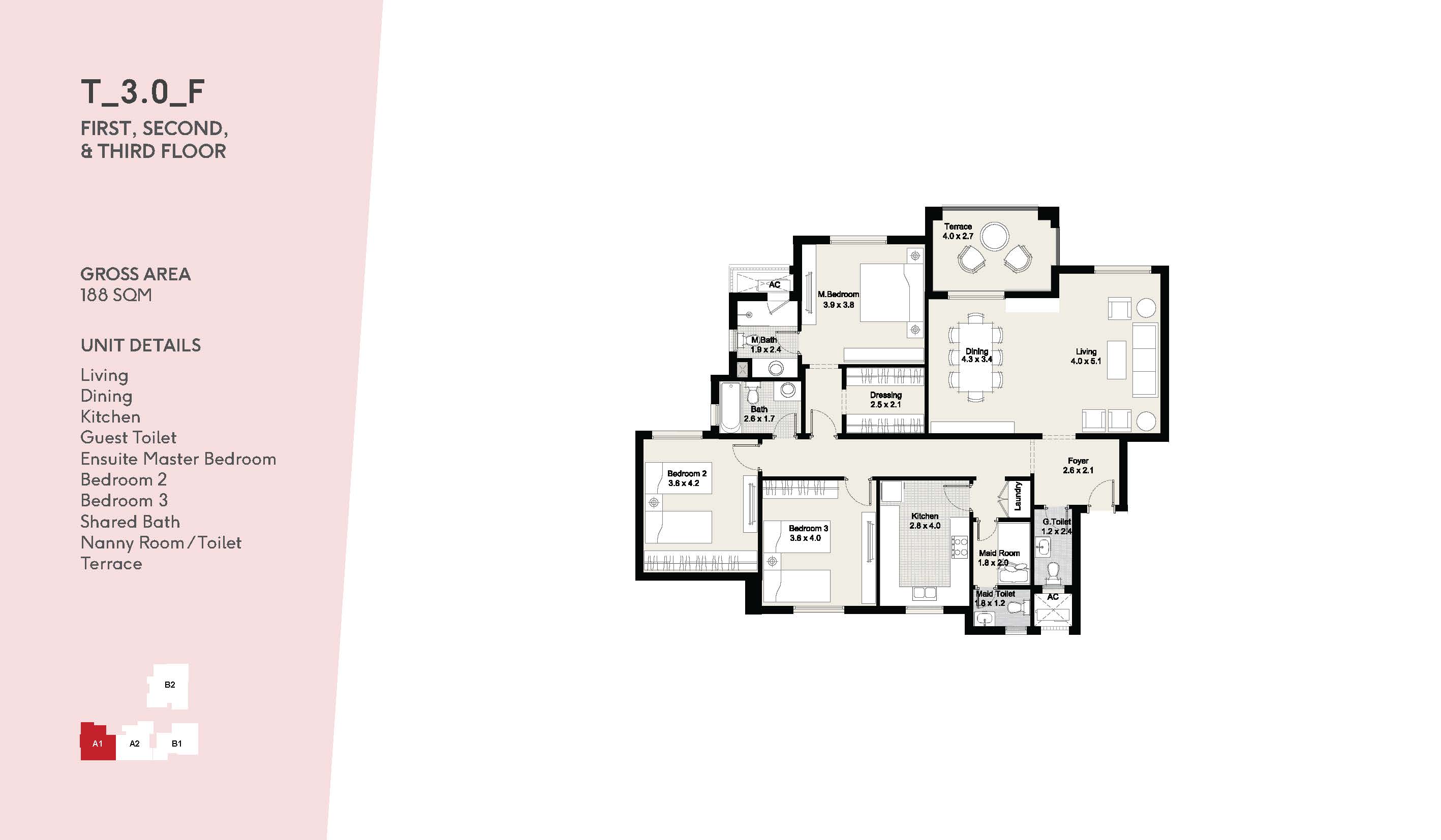 Floor plan for apartment at D Parks New Cairo
