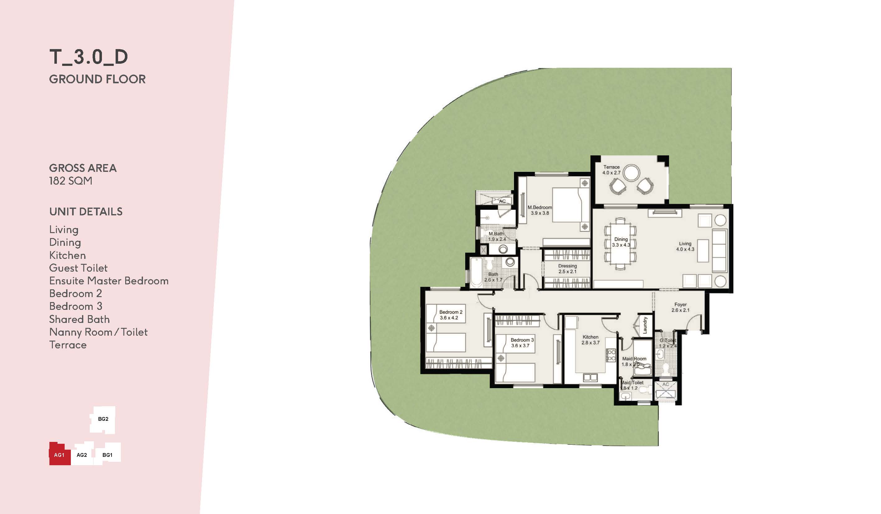 Floor plan for apartment at DISTRICT 5