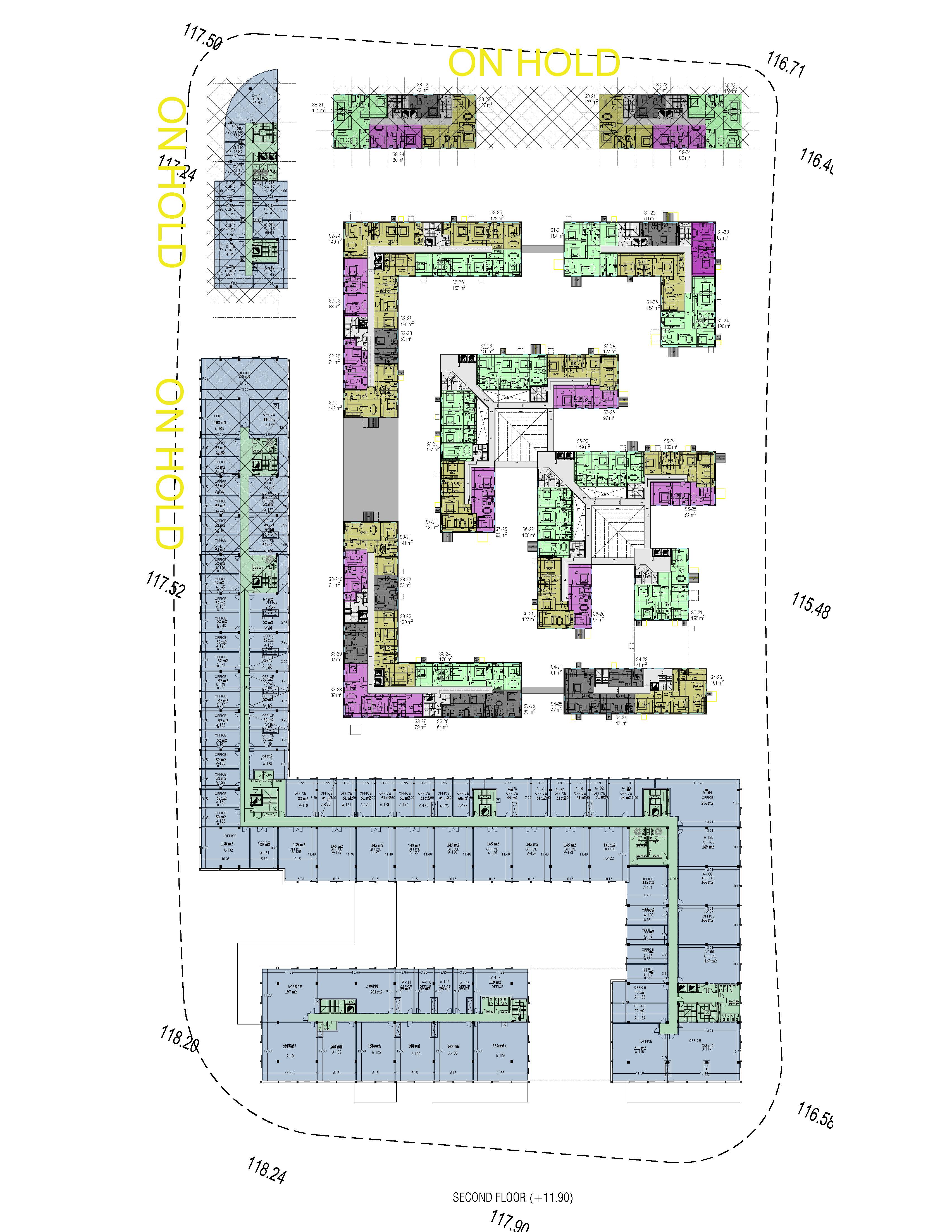 Floor plan for apartment at Sky Ramp