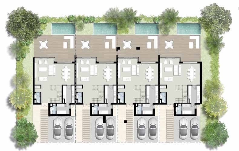 Floor plan for townhouse at ZED East