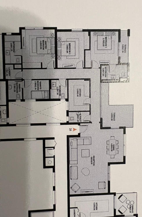 Floor plan for apartment at O West Orascom