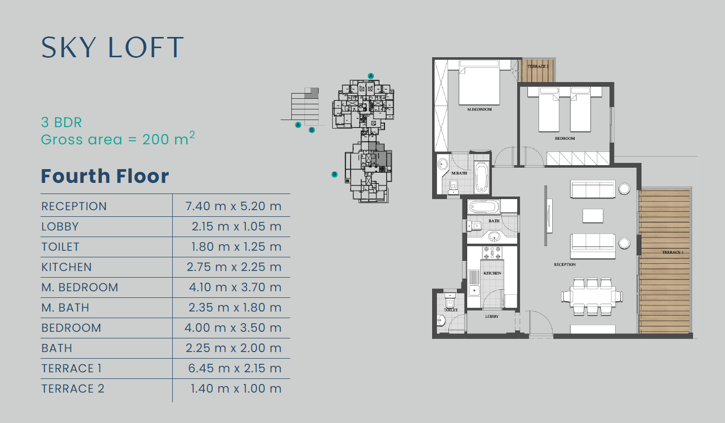 Floor plan for penthouse at Mountain View iCity October