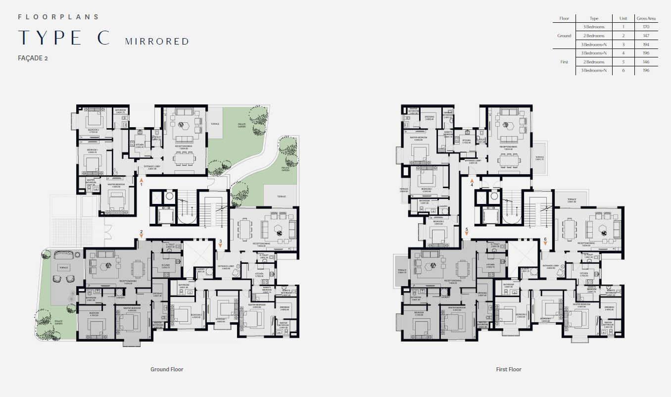 Floor plan for apartment at O West Orascom