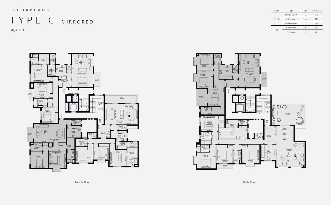 Floor plan for apartment at O West Orascom