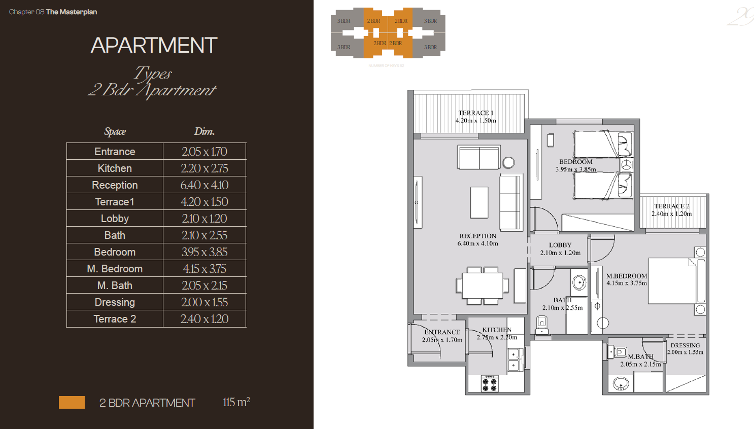 Floor plan for apartment at Lugar