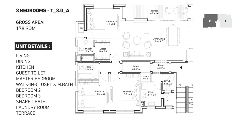 Floor plan for apartment at DISTRICT 5