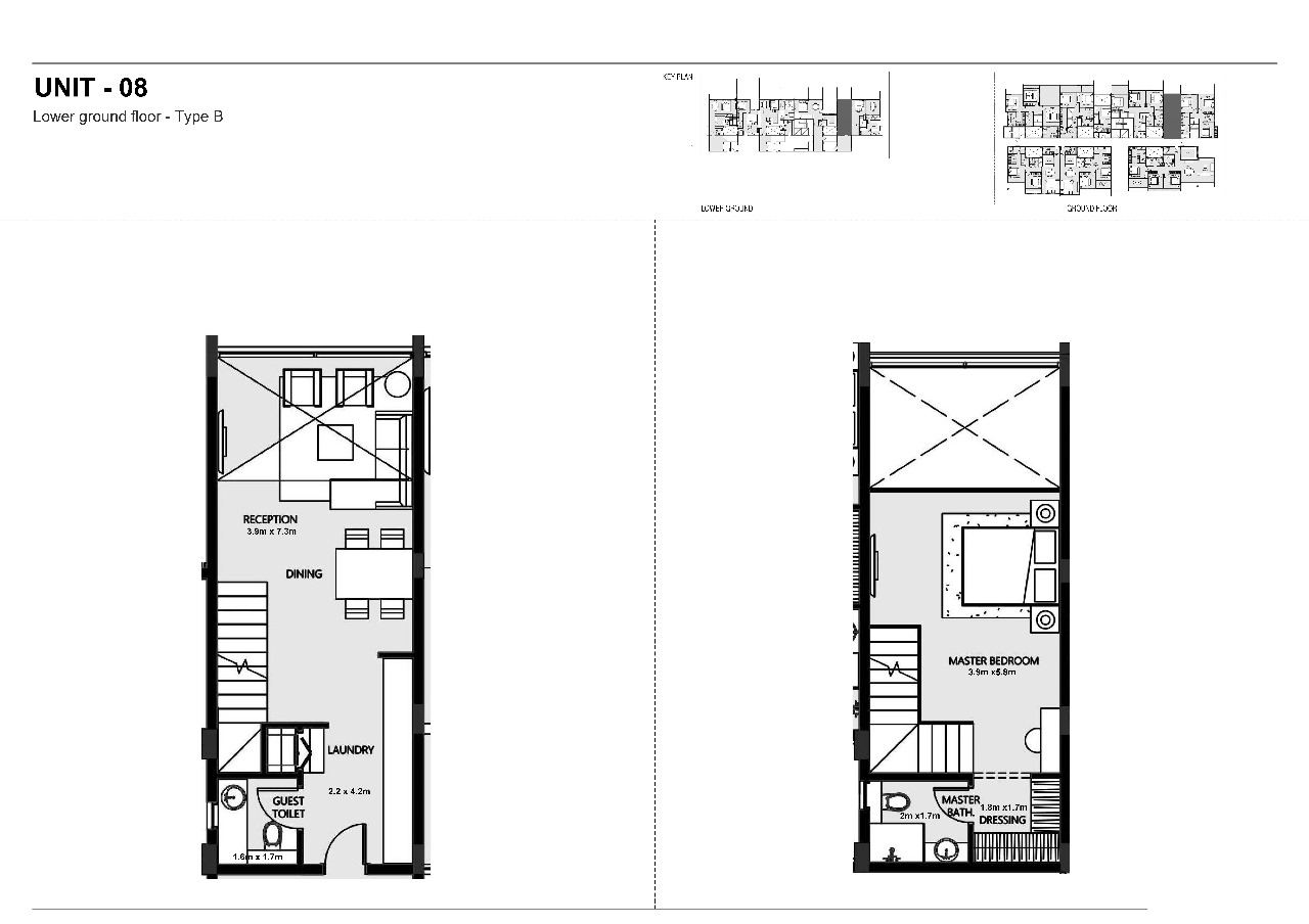 Floor plan for apartment at Nmq