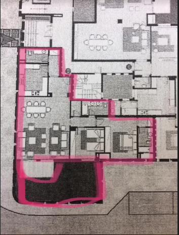 Floor plan for apartment at The Courtyards