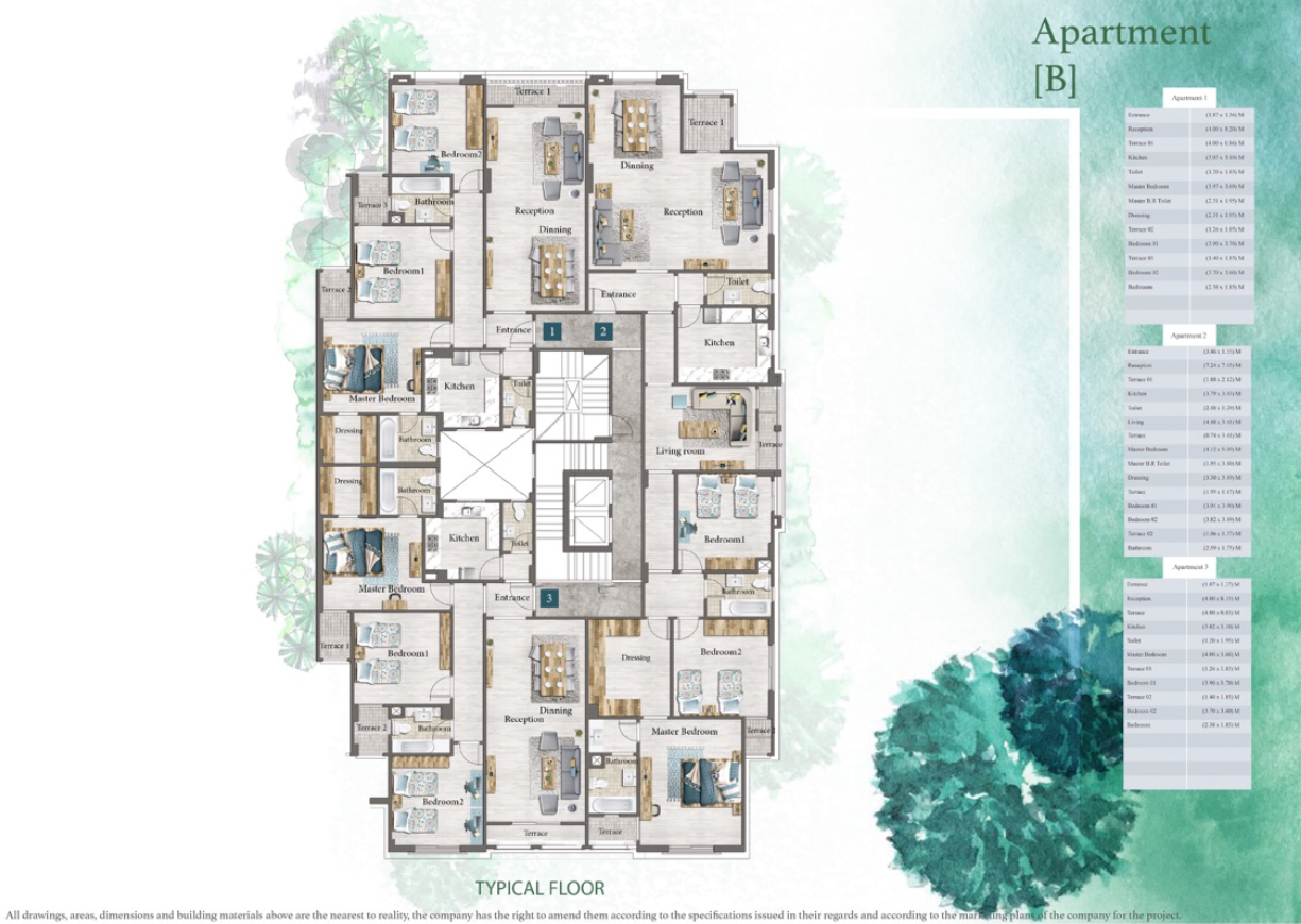 Floor plan for apartment at L’Avenir