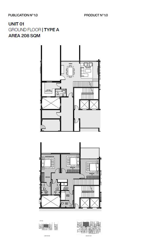 Floor plan for duplex at Nmq