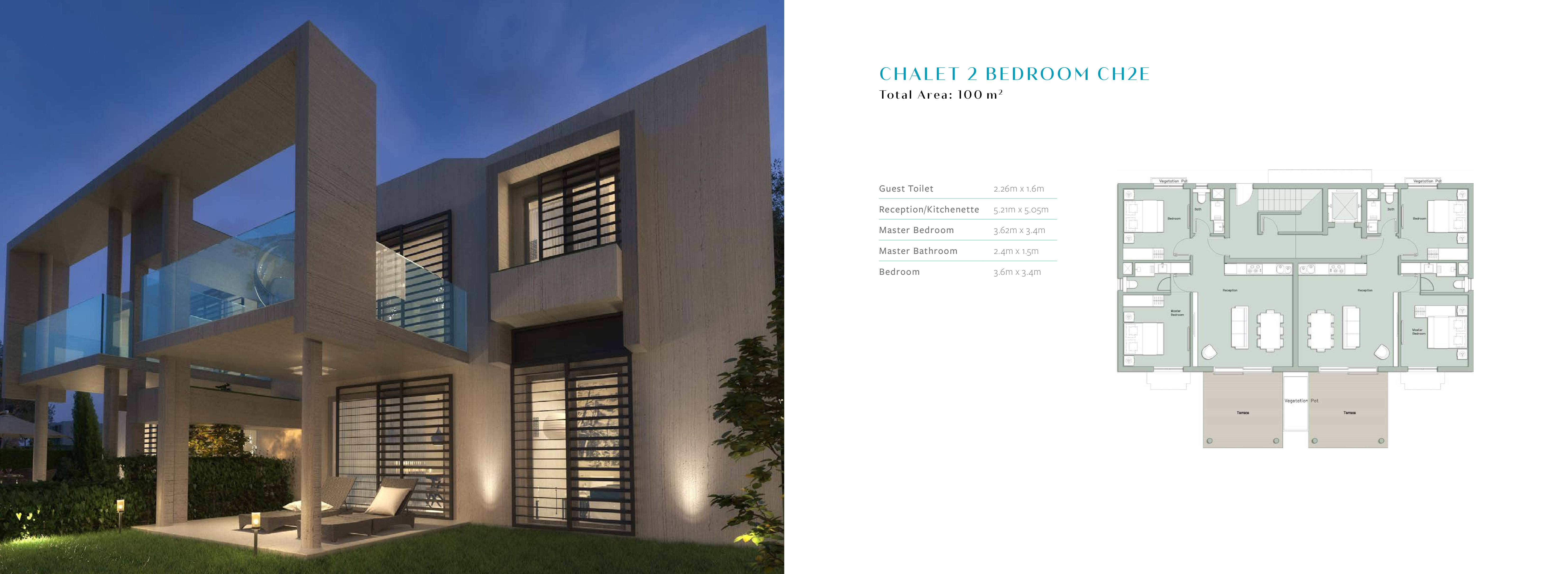 Floor plan for chalet at Il Monte Galala