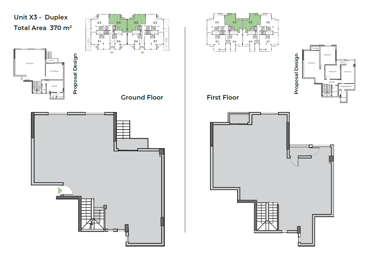 Floor plan for duplex at Capital Heights 1