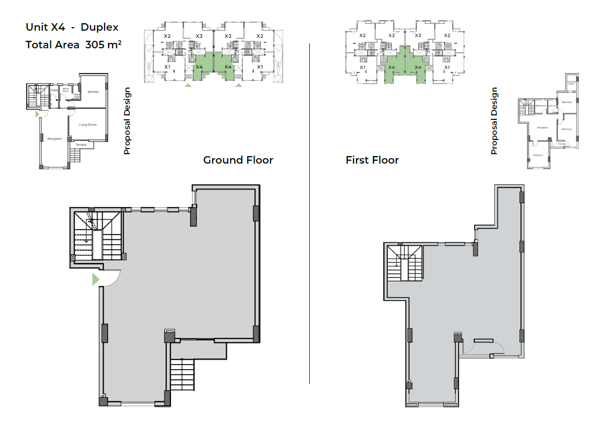 Floor plan for duplex at Capital Heights 1
