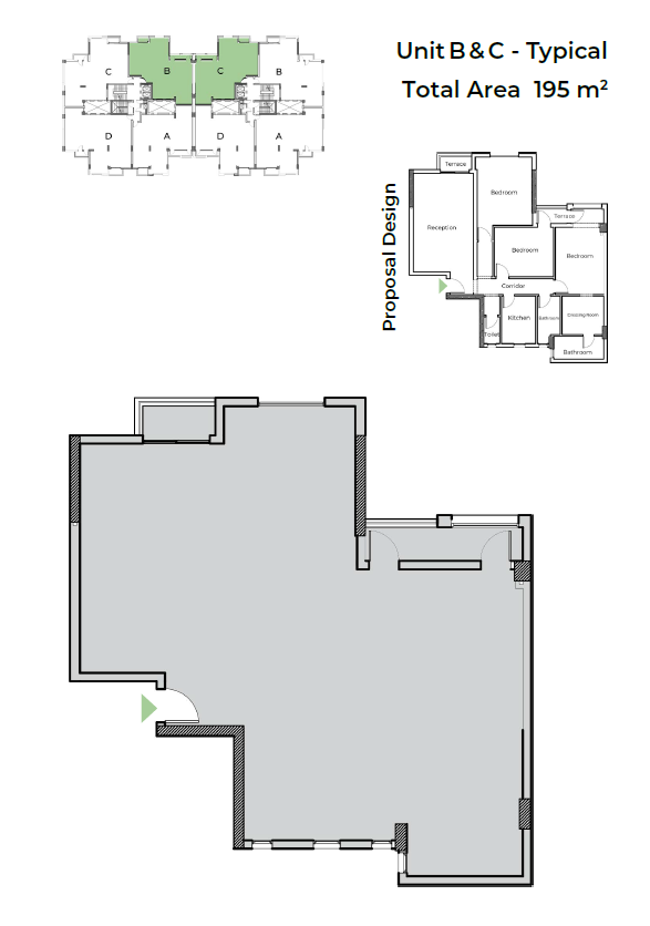 Floor plan for apartment at Capital Heights 1