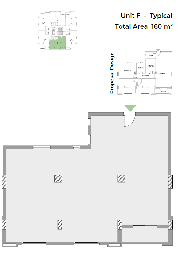Floor plan for apartment at Capital Heights 1