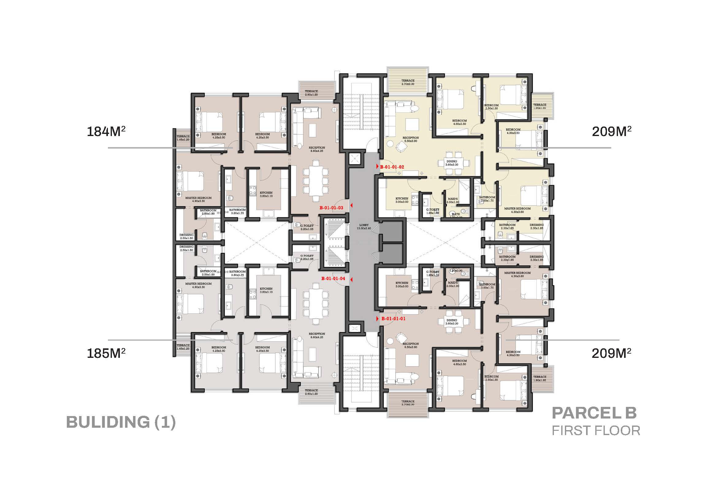 Floor plan for apartment at Garnet