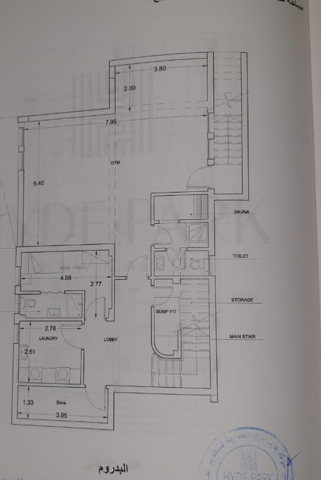 Floor plan for villa at Hyde Park