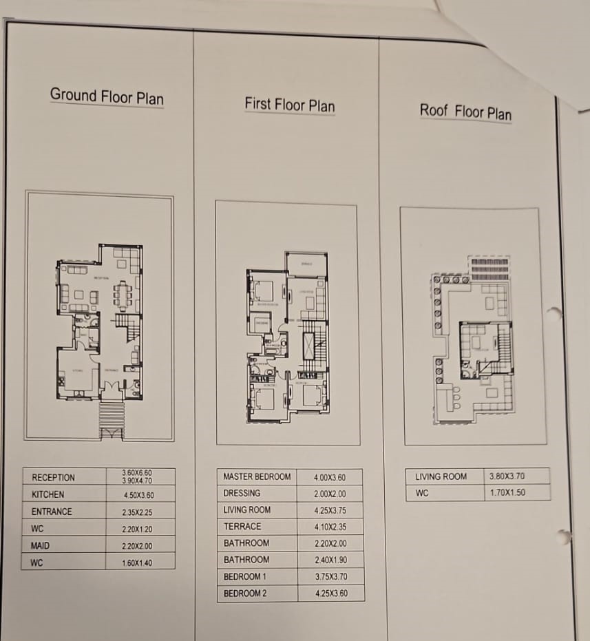 Floor plan for villa at Taj City