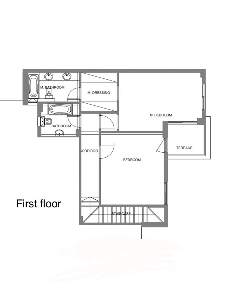 Floor plan for villa at Mountain View iCity October
