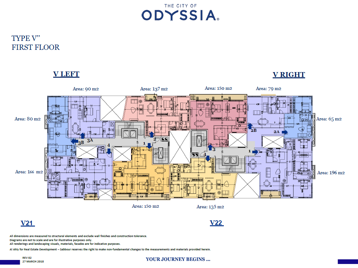 Floor plan for apartment at The City of Odyssia