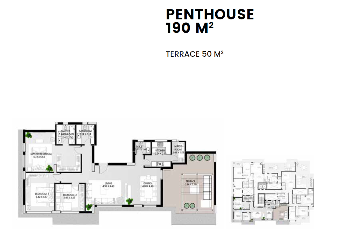 Floor plan for apartment at Creektown