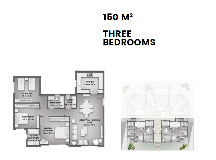 Floor plan for apartment at Creektown