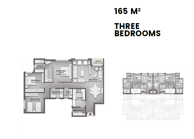 Floor plan for apartment at Creektown