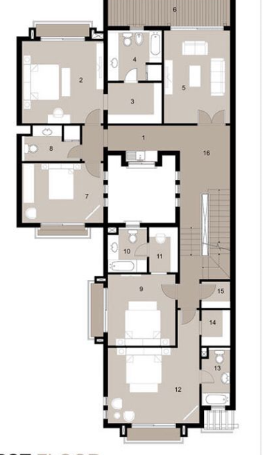 Floor plan for villa at New Giza