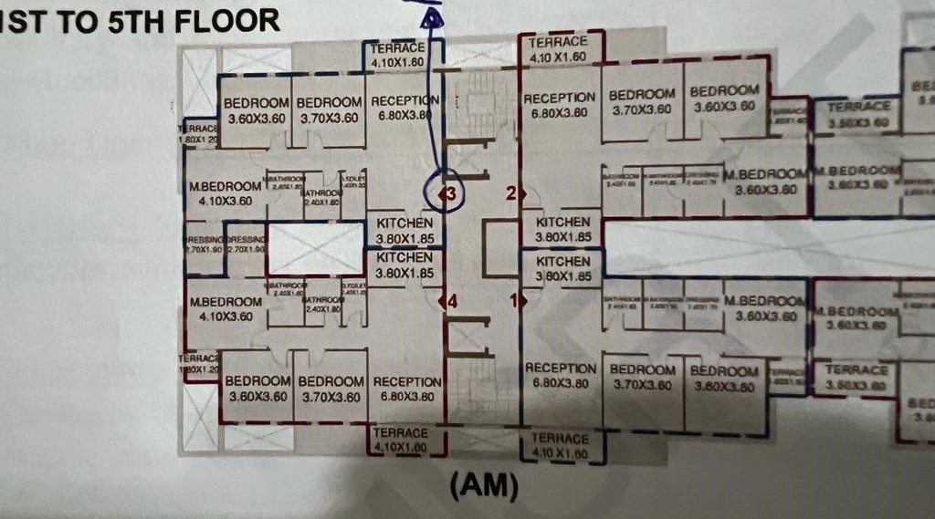 Floor plan for apartment at Il Bosco City