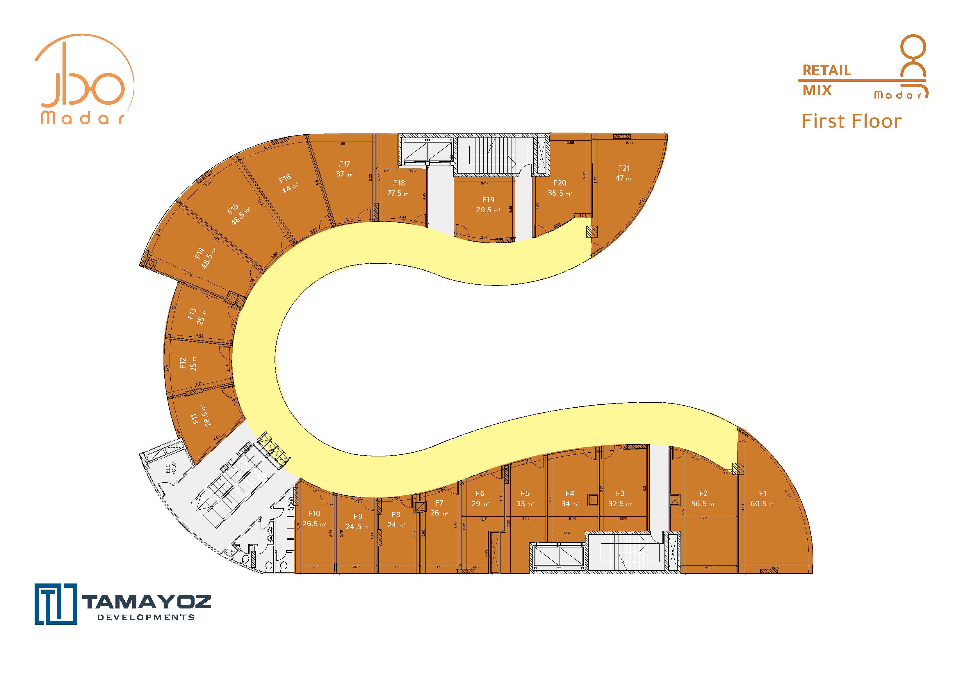Floor plan for  at Madar Mall