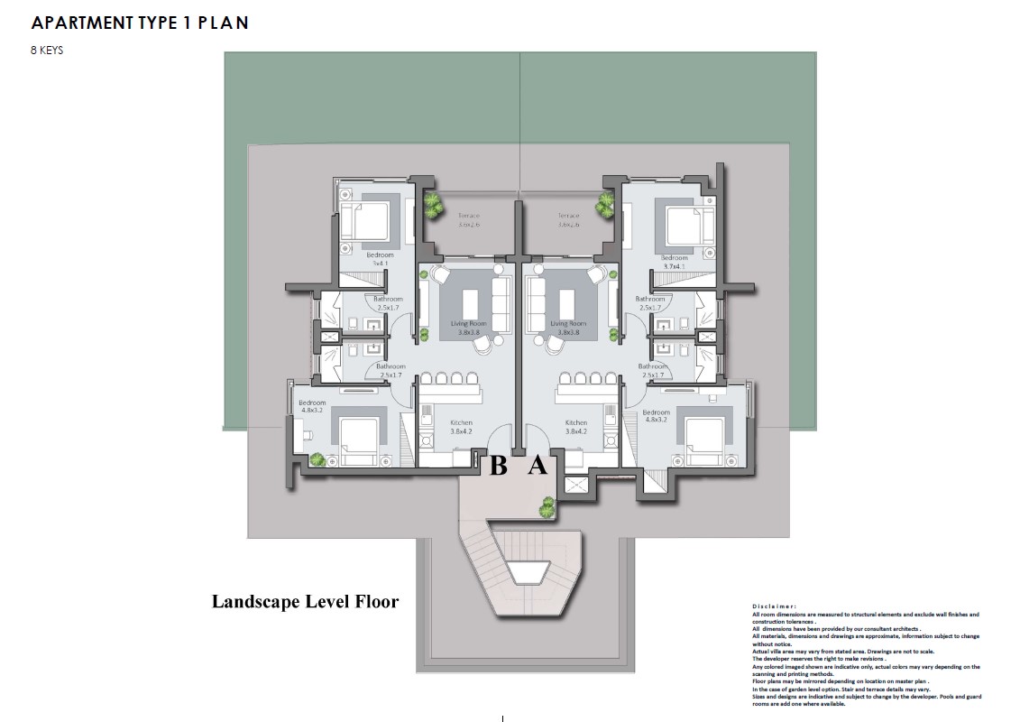 Floor plan for apartment at Bay West