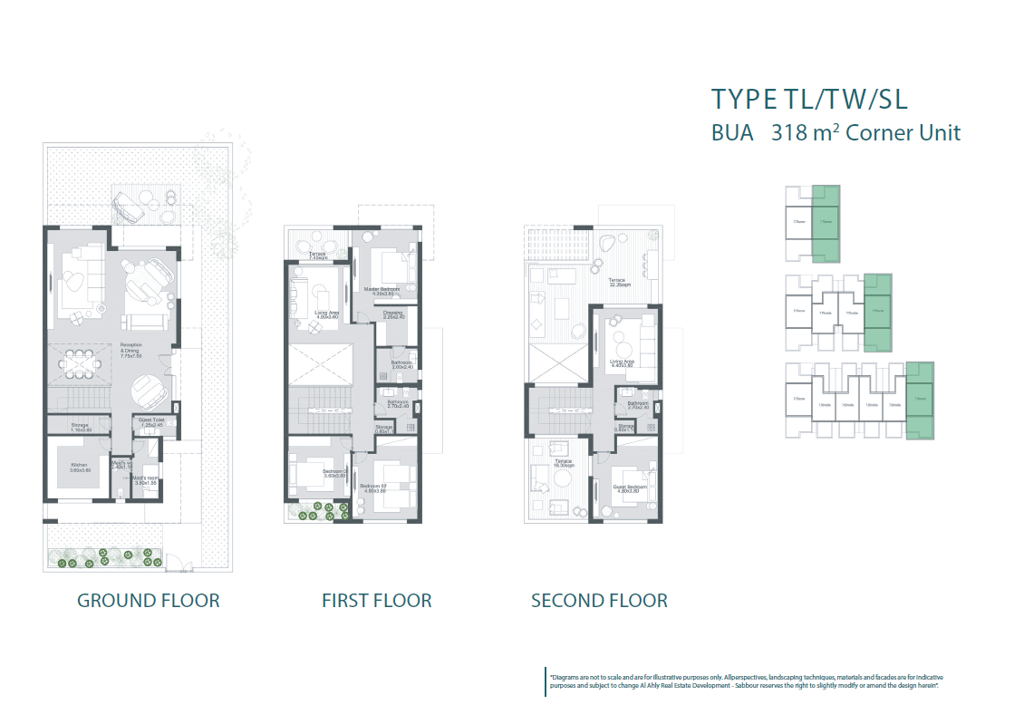 Floor plan for townhouse at The RIDGE Villas