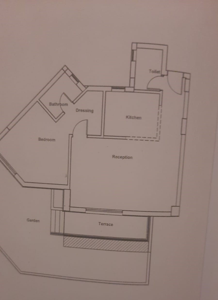 Floor plan for apartment at Axis X Iwan