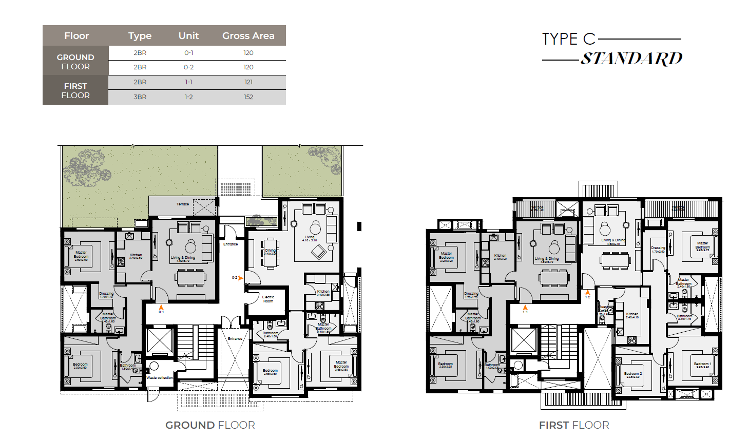 Floor plan for apartment at O West Orascom