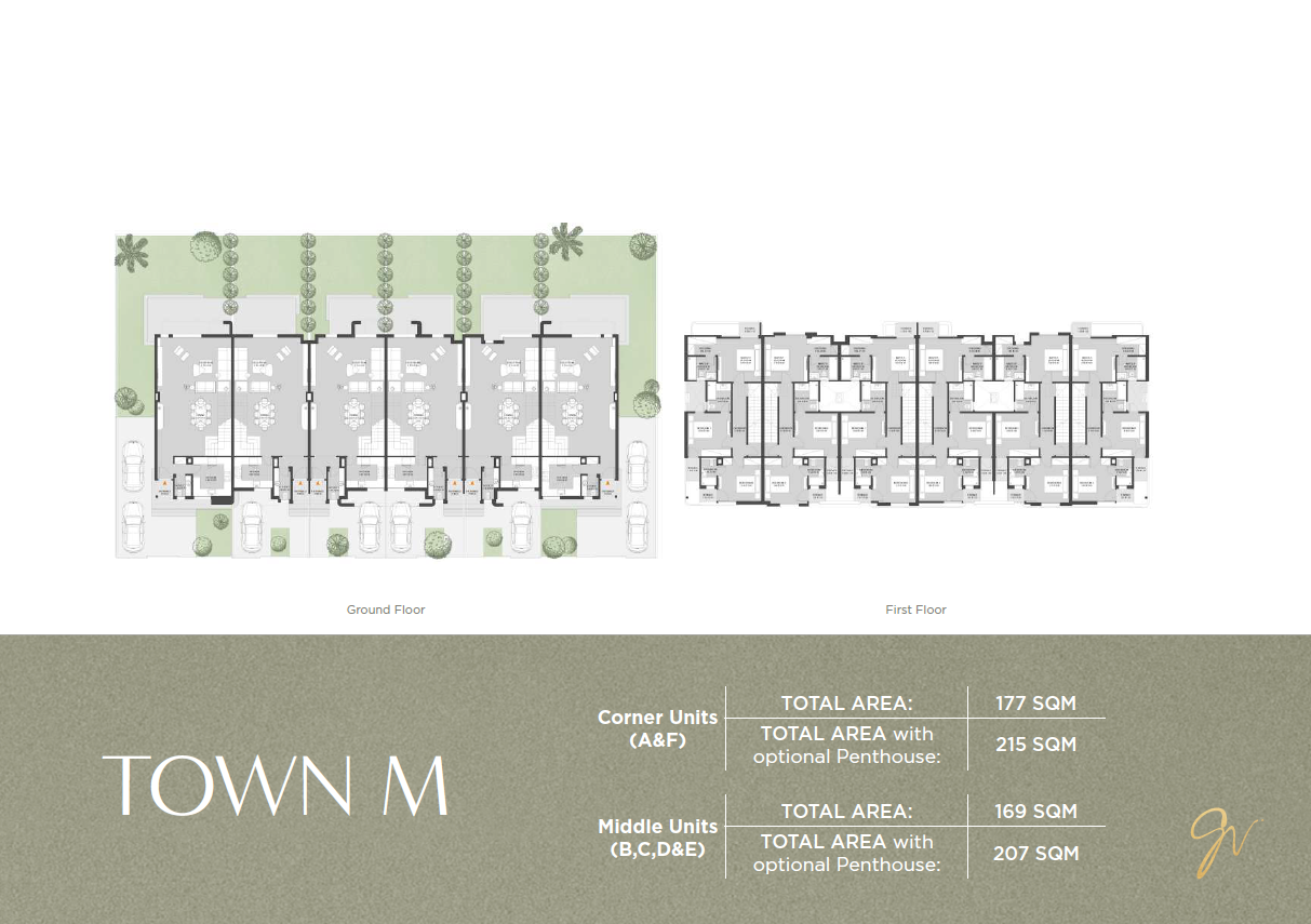 Floor plan for townhouse at O West Orascom
