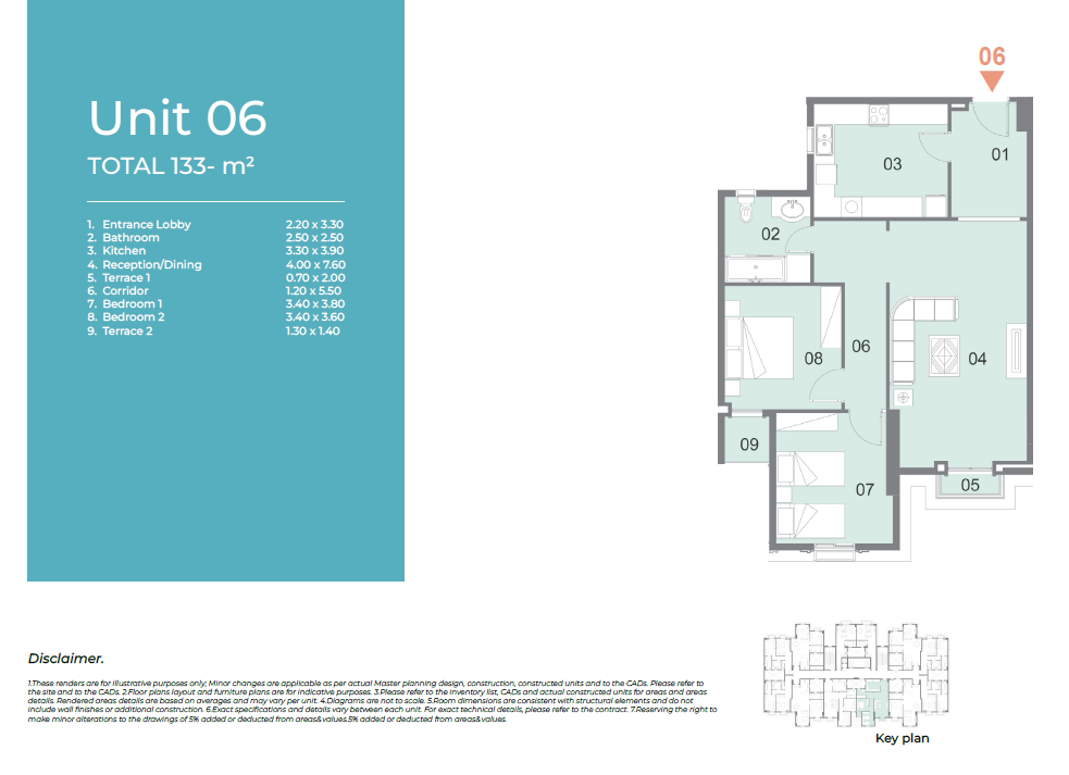 Floor plan for apartment at Il Latini City Edge
