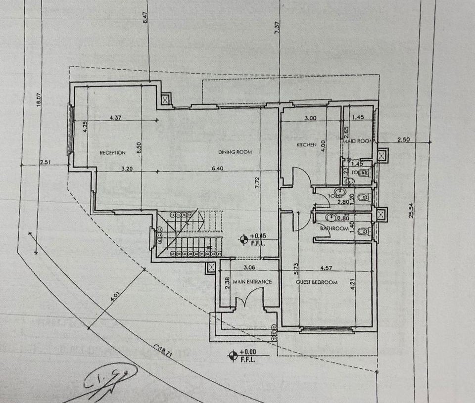 Floor plan for villa at JEDAR