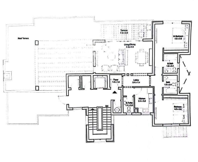 Floor plan for apartment at DISTRICT 5