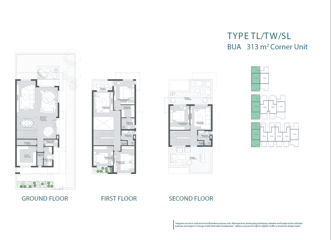Floor plan for townhouse at The RIDGE Villas