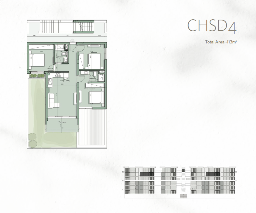 Floor plan for chalet at Il Monte Galala