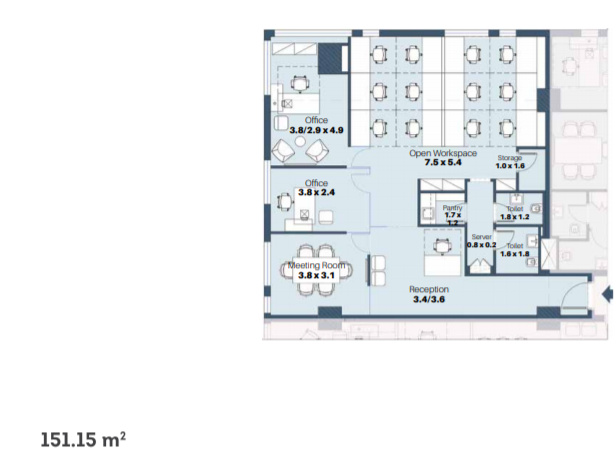 Floor plan for  at Podium  Cairo Festival City Admin Buildings