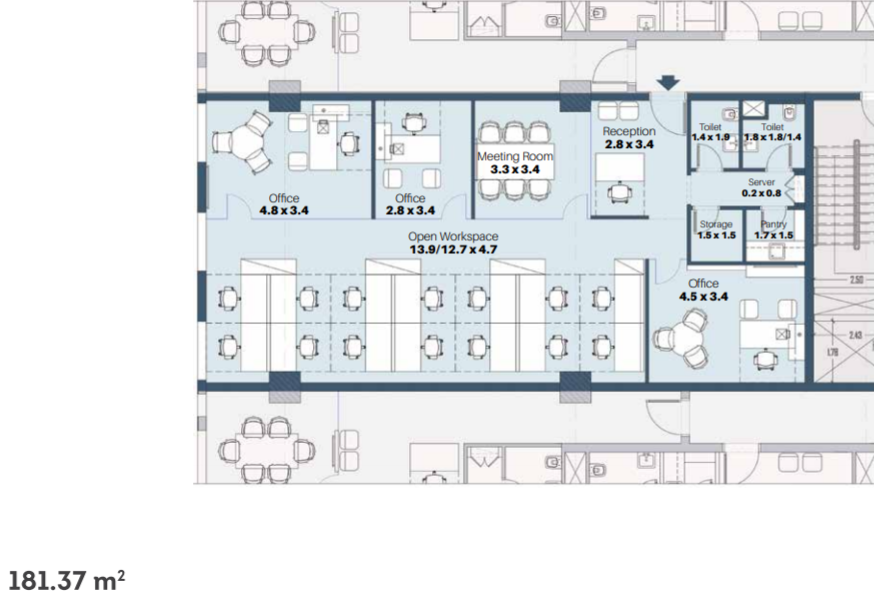 Floor plan for  at Podium  Cairo Festival City Admin Buildings