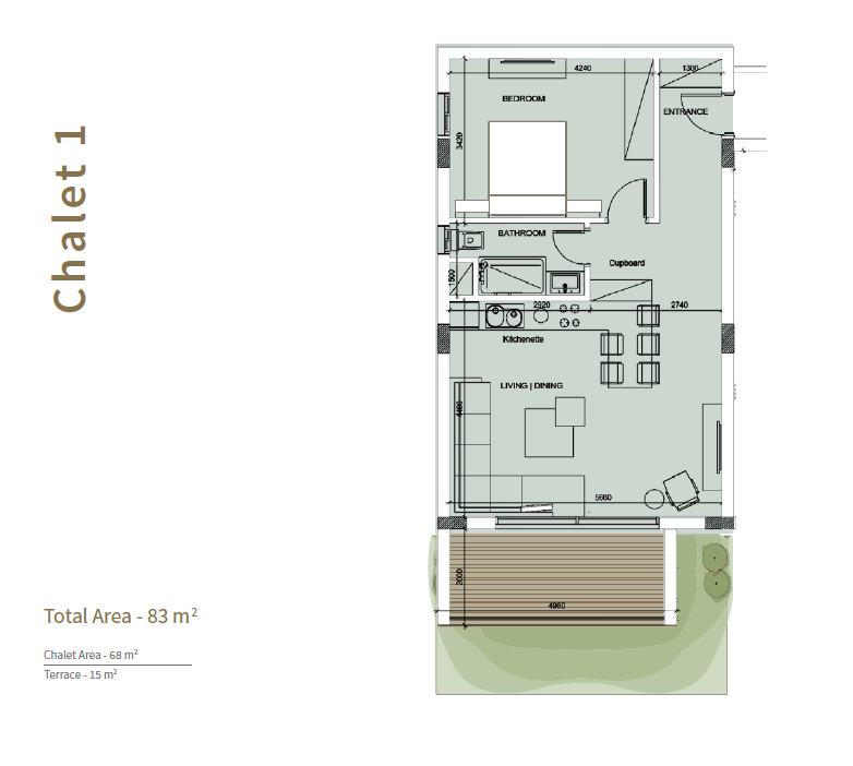 Floor plan for chalet at Il Monte Galala