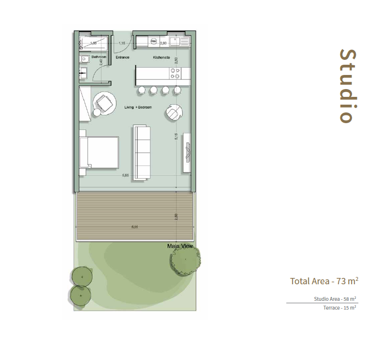Floor plan for chalet at Il Monte Galala